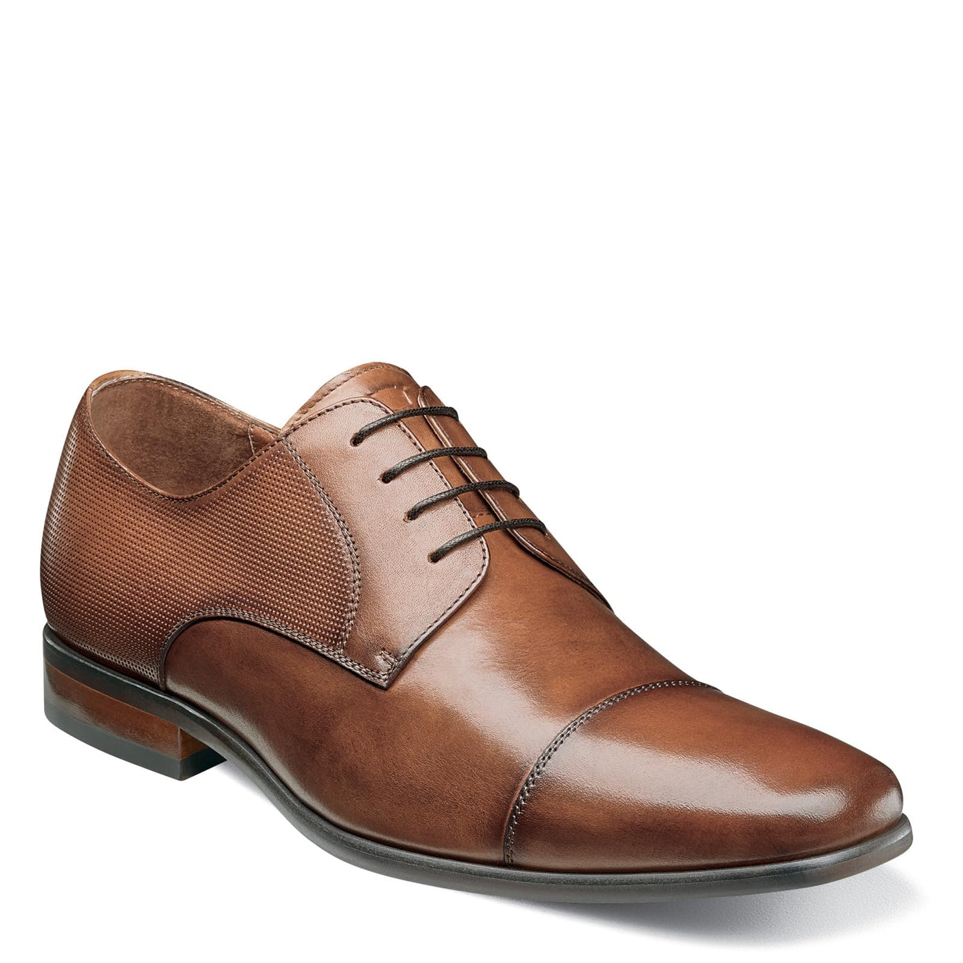 Florsheim Postino Cap Toe Oxford Cognac Smooth/Perf 14 3E