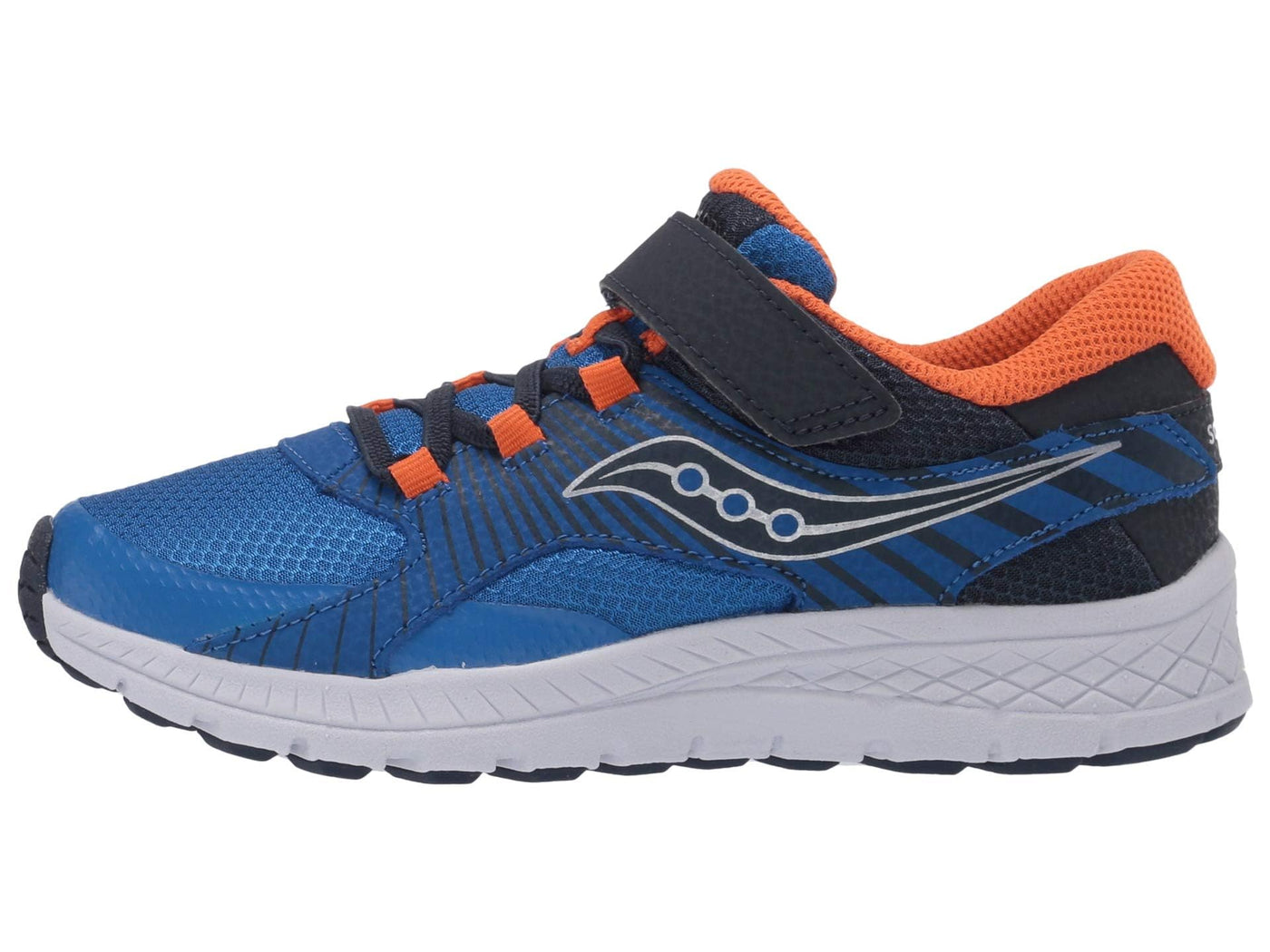 Saucony Boy's S-Velocer A/C (Little Kid/Big Kid) Blue/Orange 13 Little Kid W