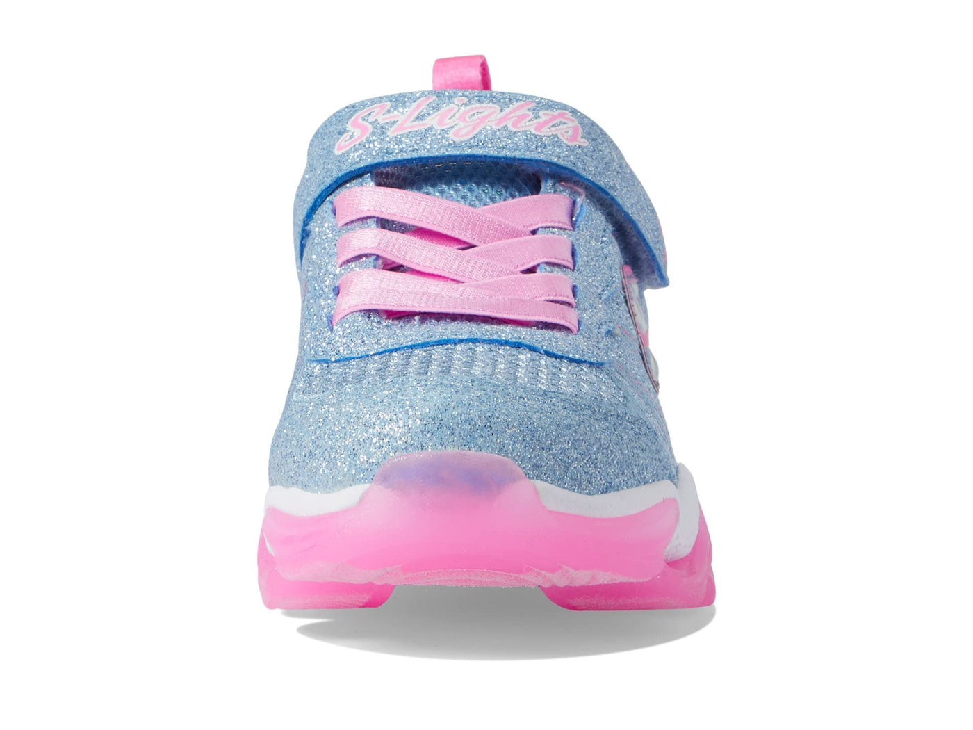 Skechers Girl's Sport Lighted - Hyper Surge 302330L (Little Kid/Big Kid) Light Blue/Pink 12 Little Kid M