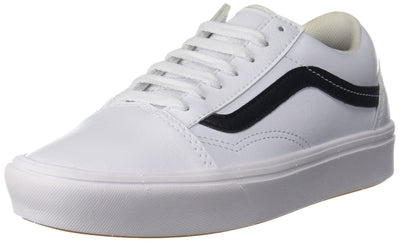 Vans Men's Old Skool Sneaker, (ComfyCush) Classic Tumble/True White, Size 4