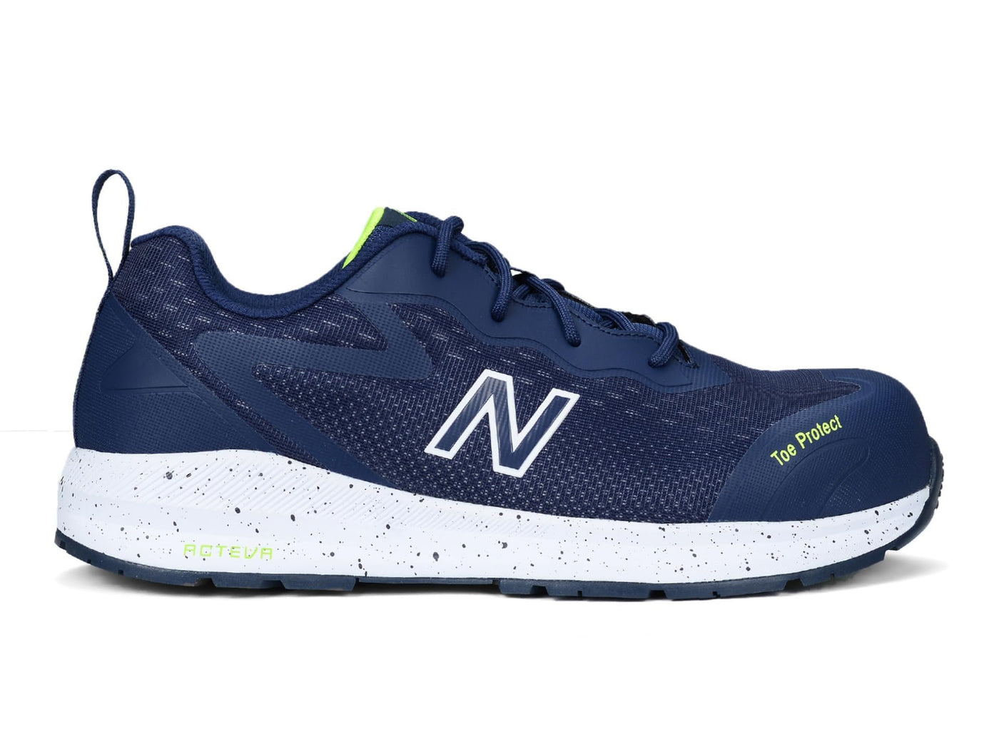 New Balance Men's Composite Toe Logic Industrial Boot, Navy/Lime EH, 9 Wide