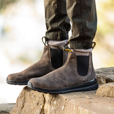 Blundstone BL2143 Active Chelsea Boot Rustic Brown AU 12 (US Men's 13) Medium