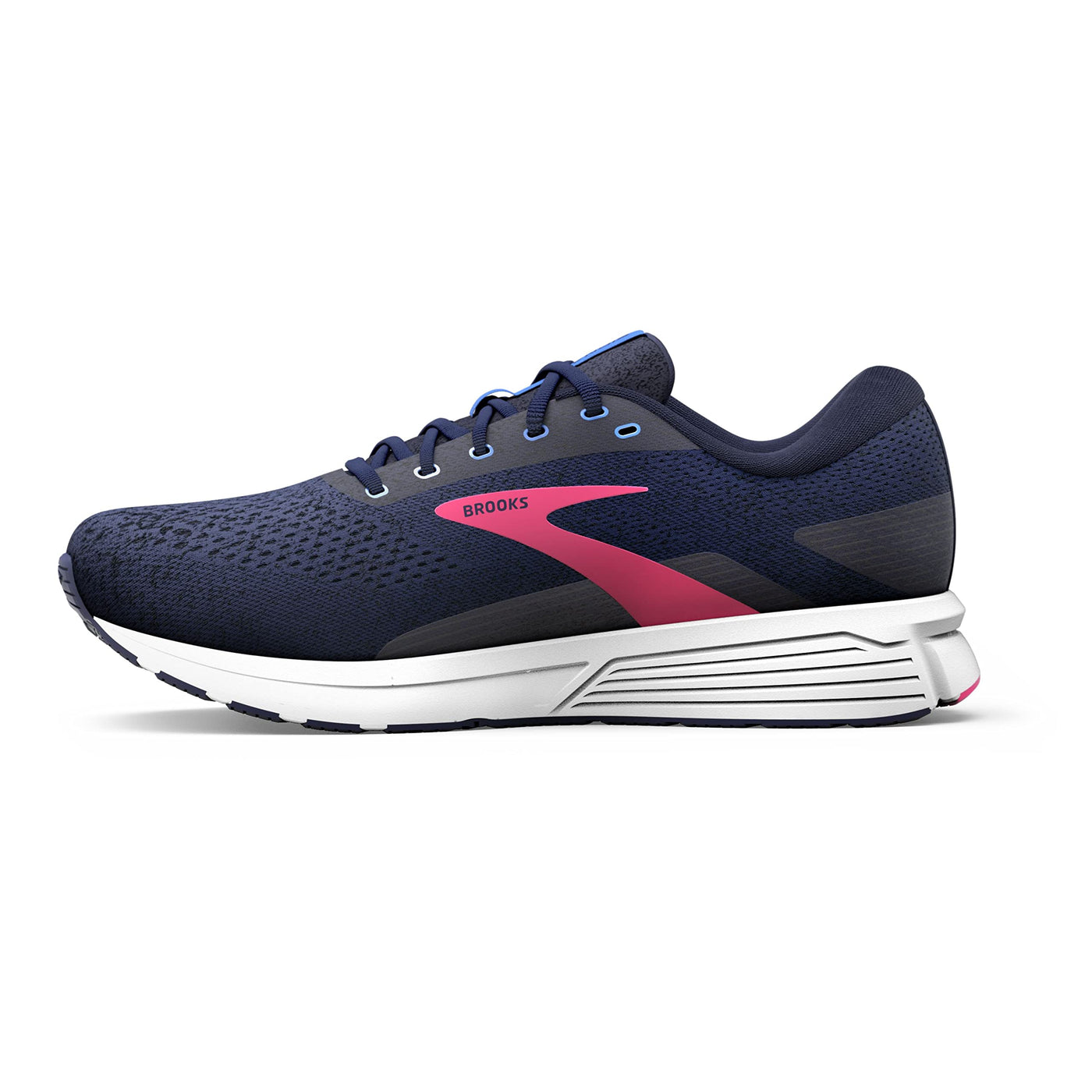 Brooks Women's Signal 3 Running Shoe - Peacoat/Amparo Blue/Pink - 8.5 Medium