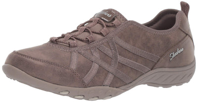 Skechers Women's Breathe-Easy-Days End Sneaker 9.5 Dark Taupe