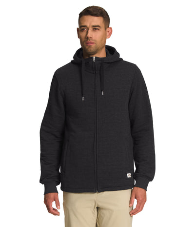 THE NORTH FACE Longs Peak Quilted Full Zip Hoodie Tnf Black Heather LG