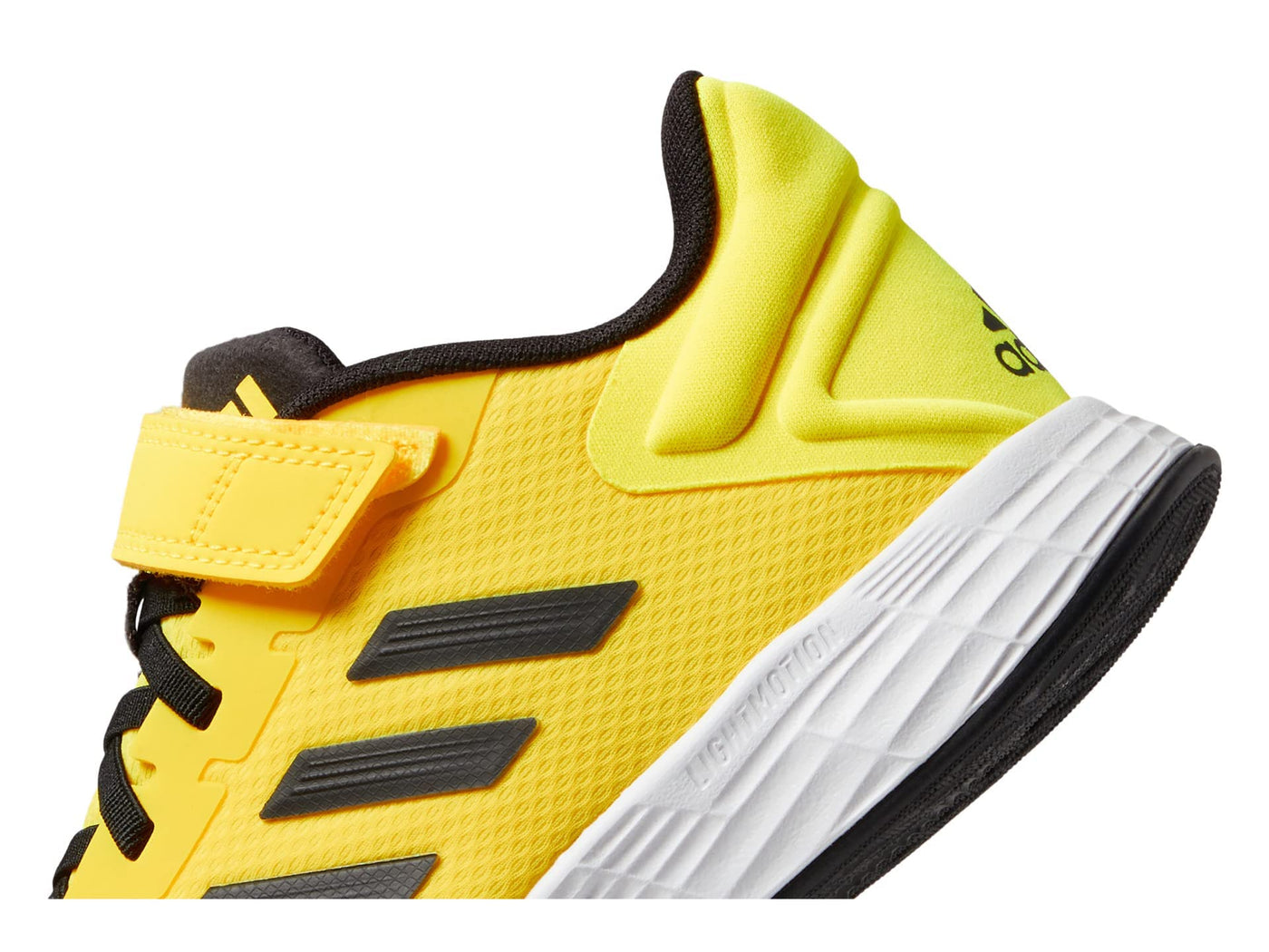 adidas Boy's Duramo 10 Elastic (Little Kid/Big Kid) Beam Yellow/White/Black 13.5 Little Kid M