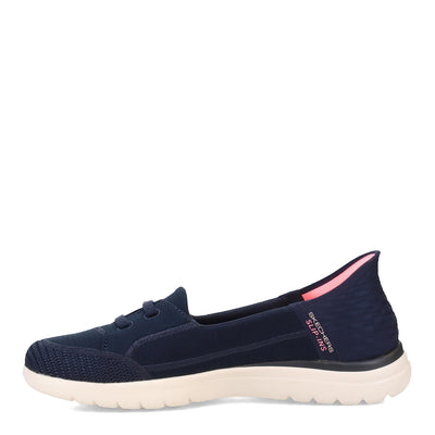 Skechers Women's On the go Flex Top Notch Hands Free Slip ins 6.5 Navy