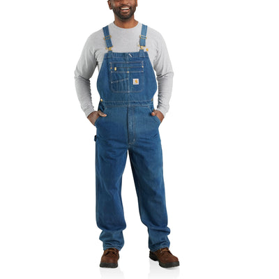 Carhartt Men's Loose Fit Denim Bib Overall 40W x 32L Darkstone