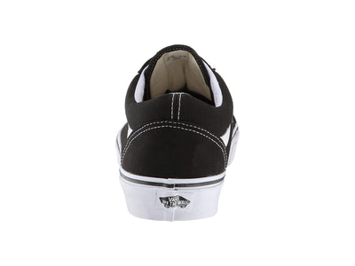 Vans Men's Old Skool Sneaker, Canvas - Black/True White, Size 4