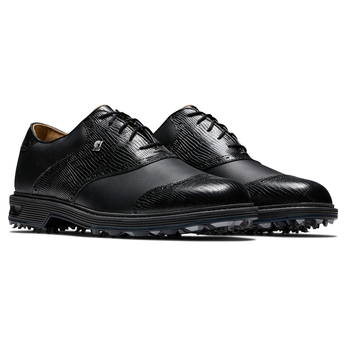 FootJoy Men's Premiere Series-Wilcox Golf Shoe, Black/Black, 14