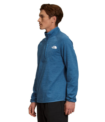 THE NORTH FACE Men's Canyonlands 1/2 Zip Pullover Sweatshirt, Federal Blue Heather, X-Large