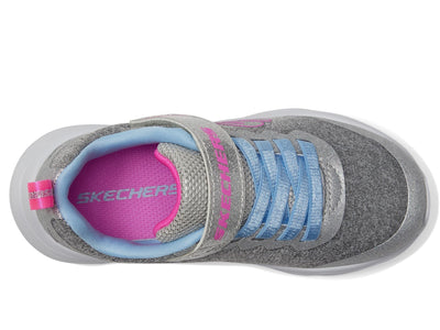 Skechers Power JAMS-Everyday Bestie Sneaker, Light Grey, 13 US Unisex Little Kid