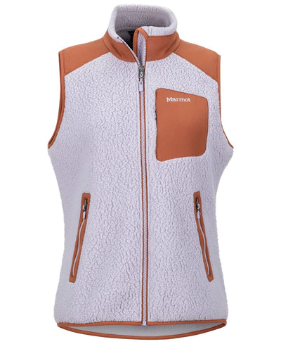 MARMOT Women's Wiley Fleece Vest, Lavender Aura/Terracota, Medium