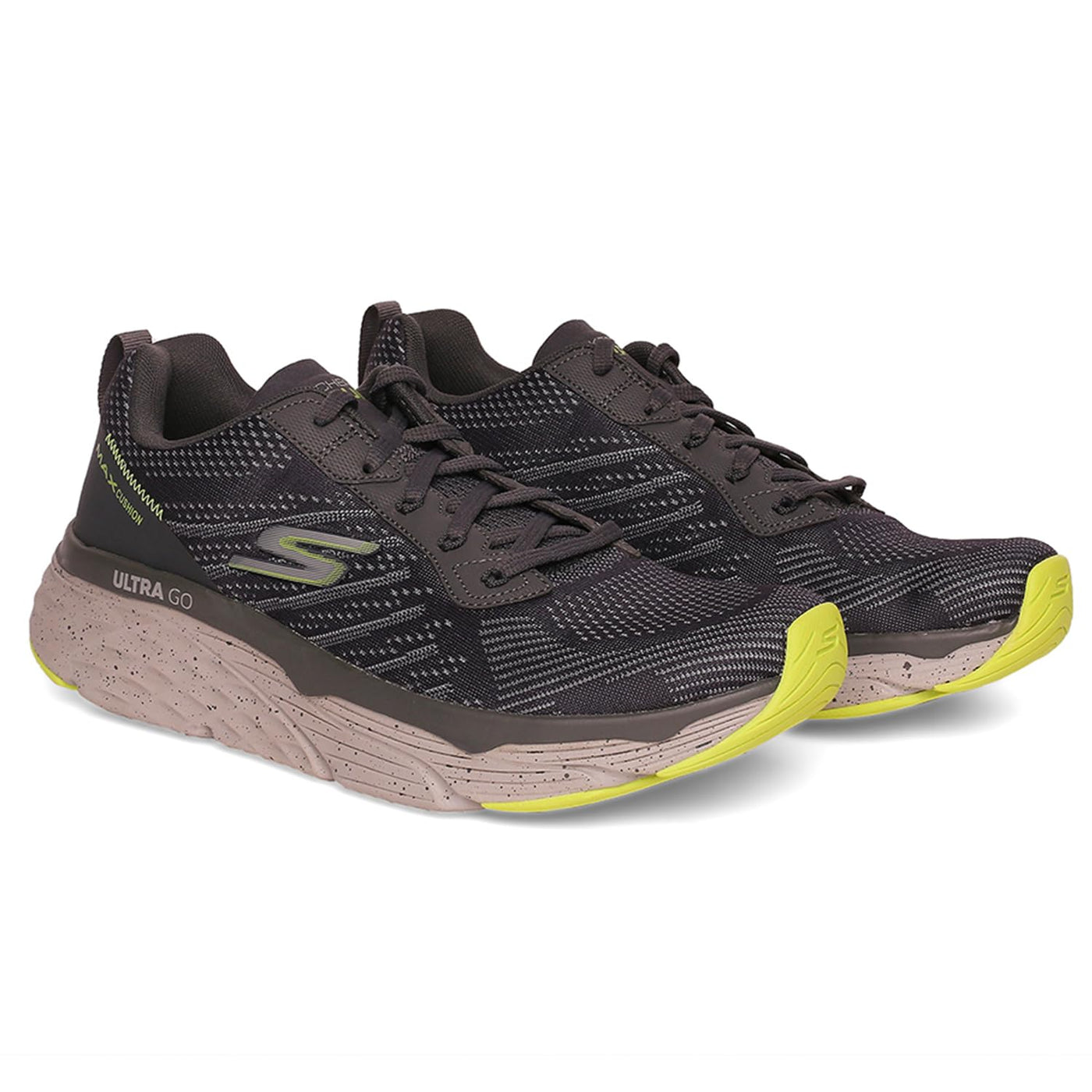 Skechers Max Cushioning Elite - Limitless Intensity Gray/Green 12 D (M)