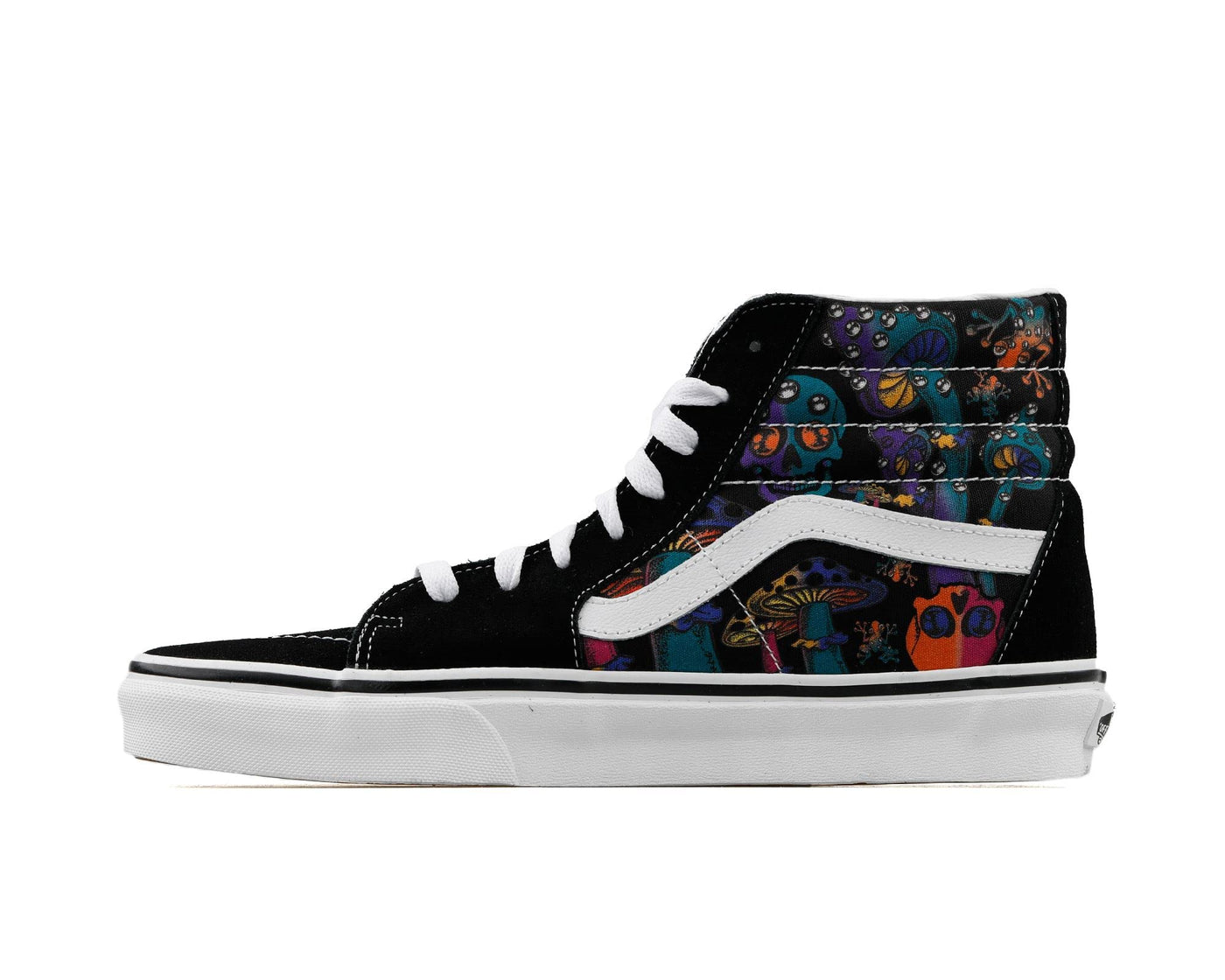 Vans Men's Sk8 Hi Sneaker, Trippy Drip Black Multi, Size 6.5