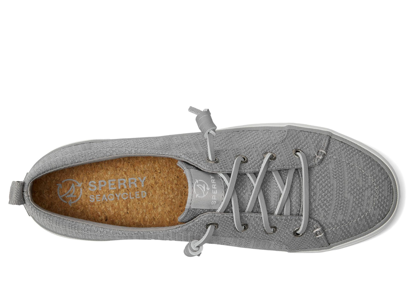 Sperry Women's Crest Vibe Seasonal Sneaker, Grey, 10