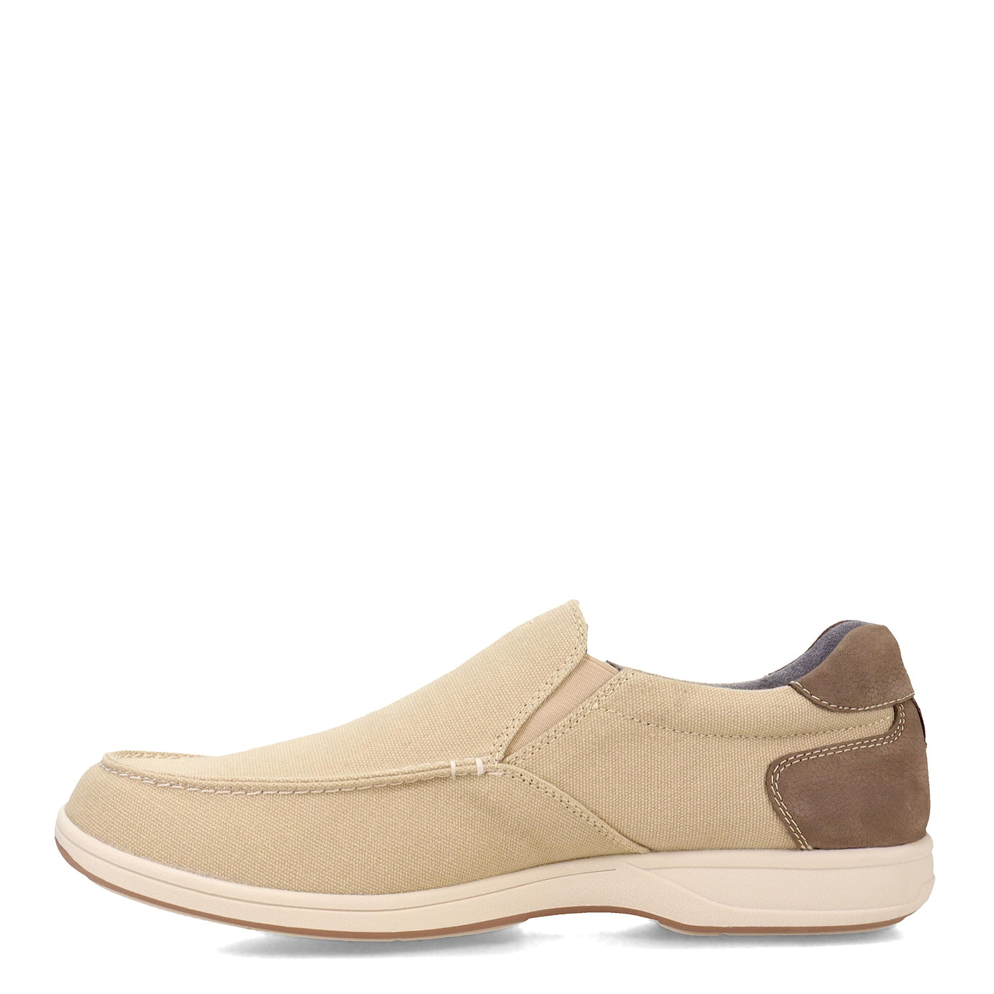 Florsheim Lakeside Canvas Moc Toe Slip-On Sand Canvas 7 W (3E)