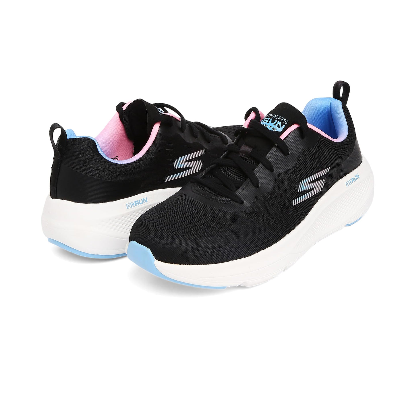 Skechers Women's Go Run Elevate Double Time 8.5 Black/Multi