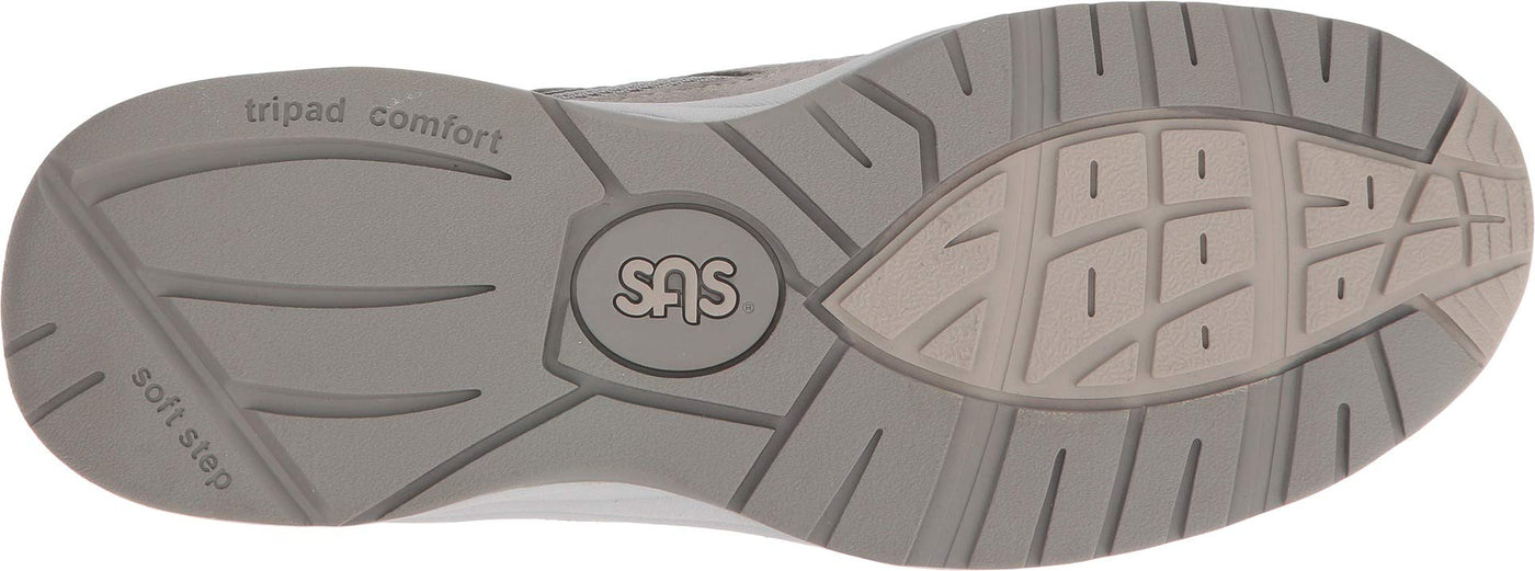 SAS Journey Mesh - Shoes for Men - Suede and Mesh Uppers - Cushioned Tongue - Textile Linings - Lightweight Gray 13.5 WWW - Triple Wide (3E)