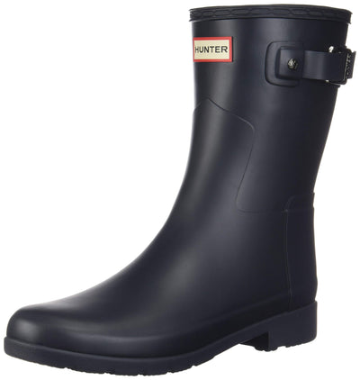 Hunter Original Refined Short Rain Boots Navy 8 M