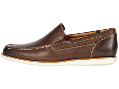 Florsheim Atlantic Moc Toe Venetian Slip-On Men's Slip On 10 Wide Brown Crazy Horse