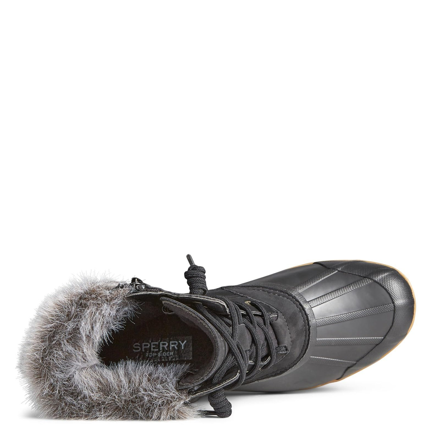 Sperry Syren Tall Fur Black 6.5 M (B)