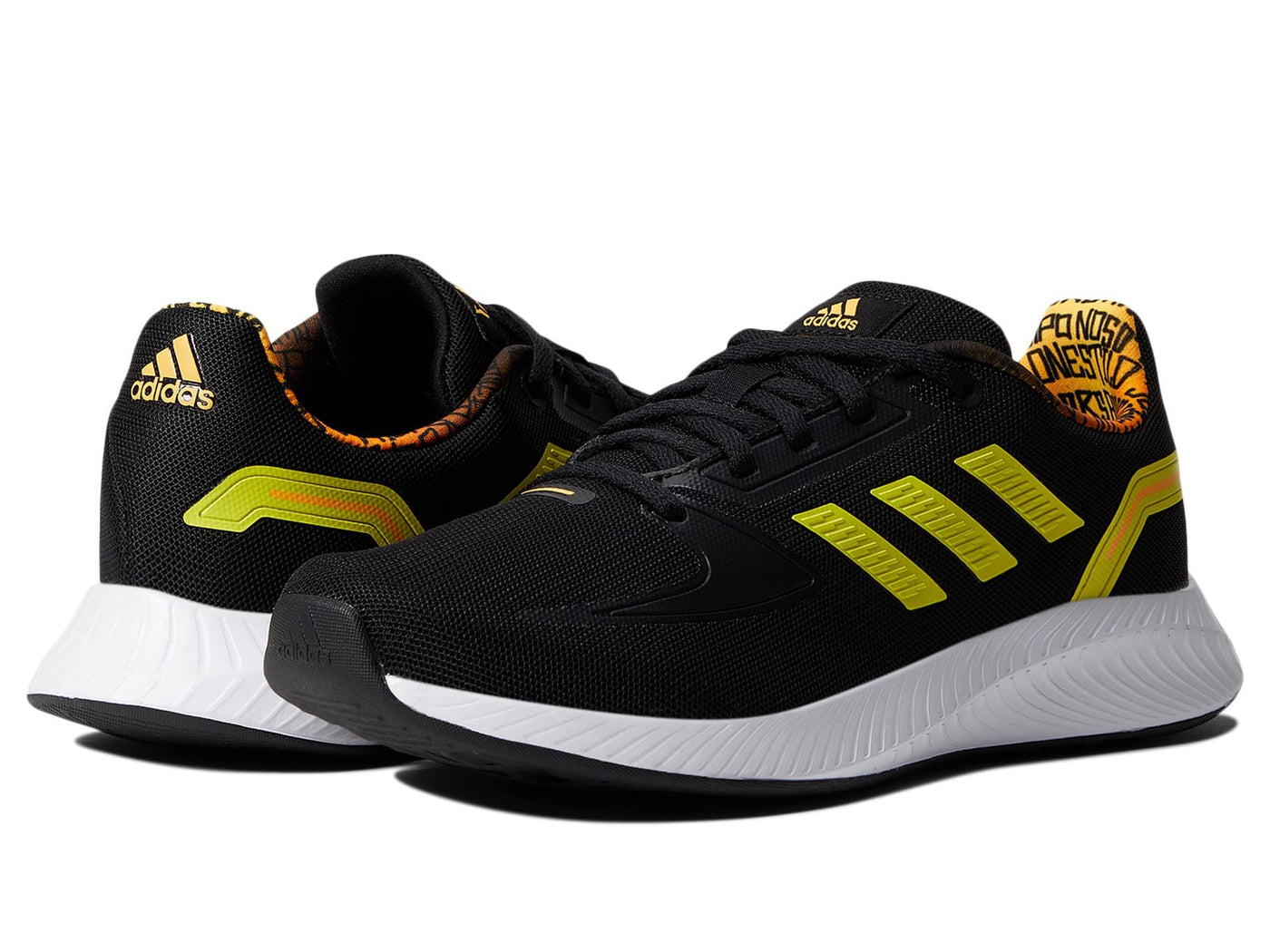 adidas Boy's Runfalcon 2.0 Messi (Little Kid/Big Kid) Black/Bright Yellow/Solar Gold 6 Big Kid M