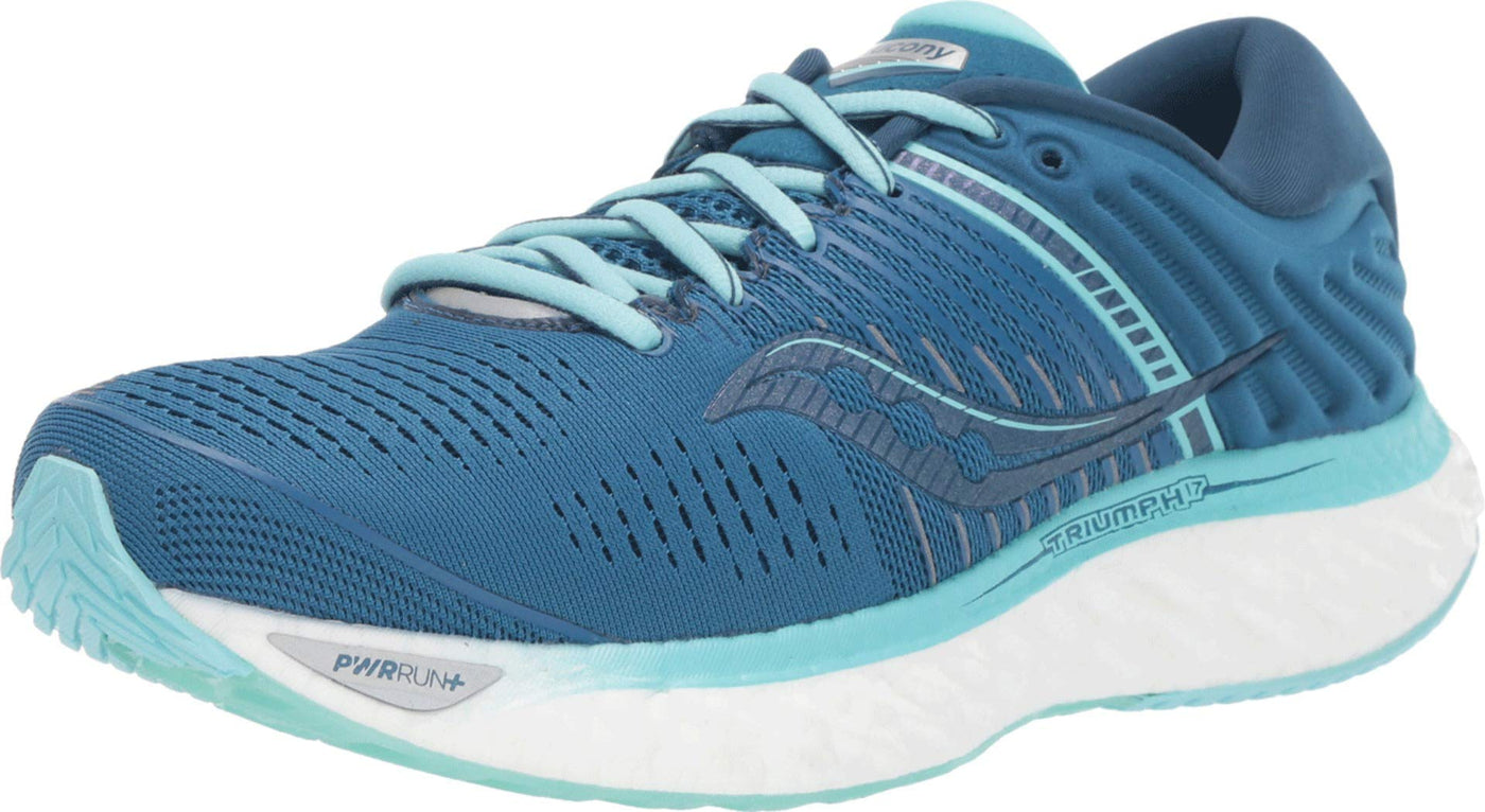 Saucony Women's Triumph 17, Blue/Aqua, 9 Wide