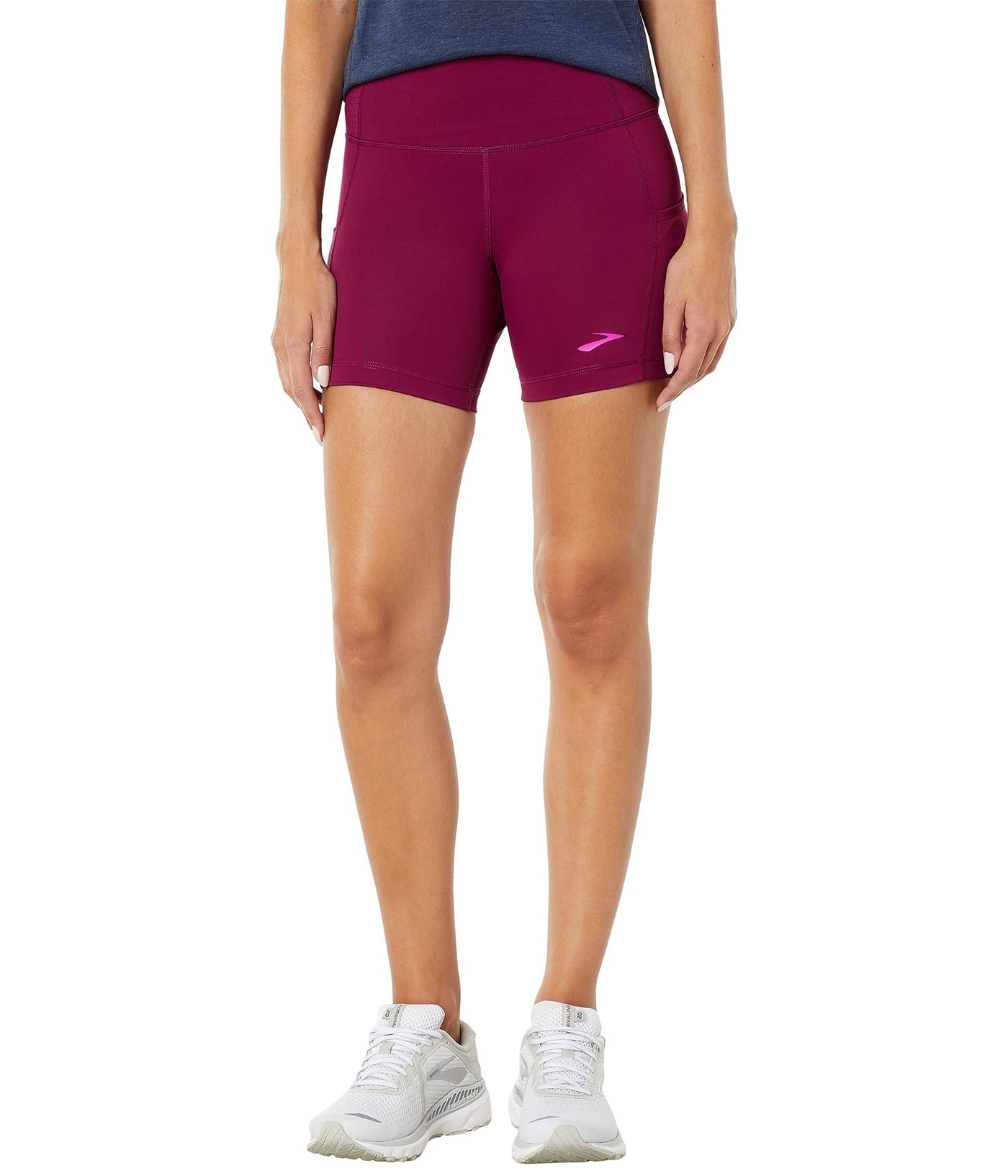 Brooks Method 5" Short Tights Boysenberry LG (US 12-14) 5