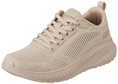 Skechers Women's Bobs Squad Chaos – Face Off Sneaker 6 Nude