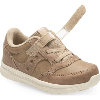 Saucony Unisex-Child Baby Jazz LITE Sneaker, tan, 8.5 Medium US Toddler