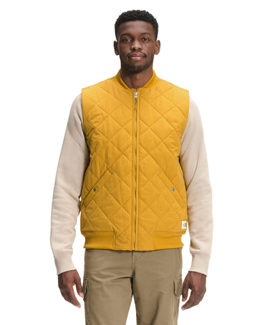 THE NORTH FACE Men's Cuchillo Insulated Vest, Arrowwood Yellow/Bleached Sand, M