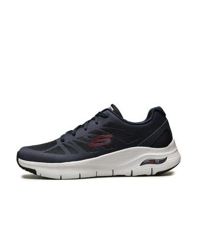 Skechers Men's Arch Fit Charge Back 11 X-Wide Navy/Red