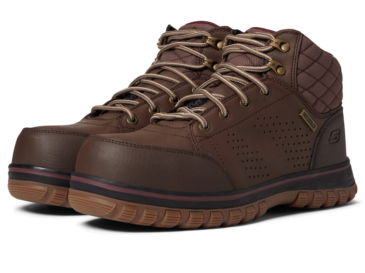 Skechers Work McColl108004 Womens Boot 10 BM US Brown