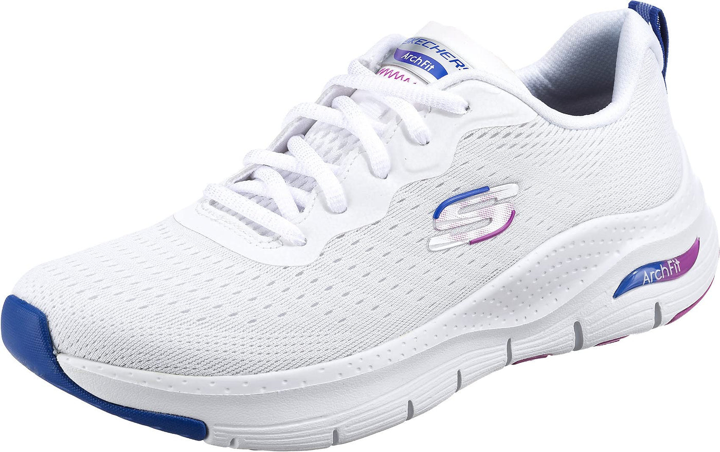 Skechers Sport Arch Fit-Infinity Cool Sneaker Women's Sneaker 8 B(M) US White-Multi