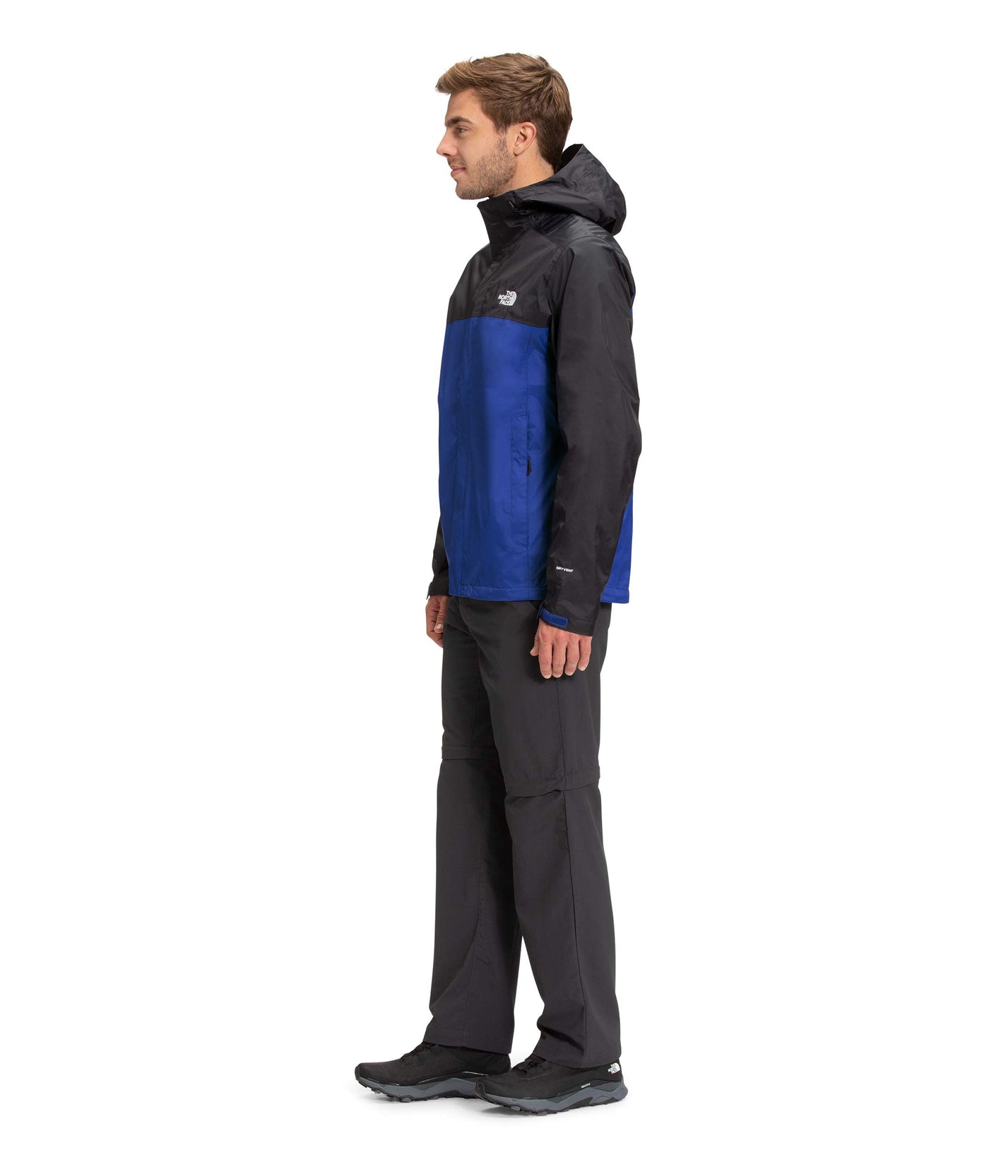 THE NORTH FACE Venture 2 Hooded Jacket - Men's Bolt Blue/TNF Black, M