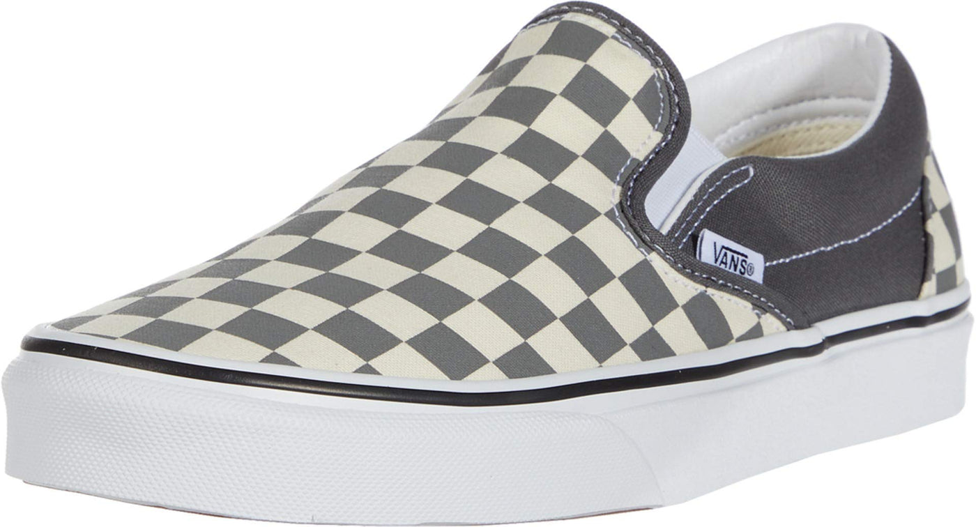 Vans Classic Slip-On (Checkerboard) Pewtertrwht Men Size 7.5