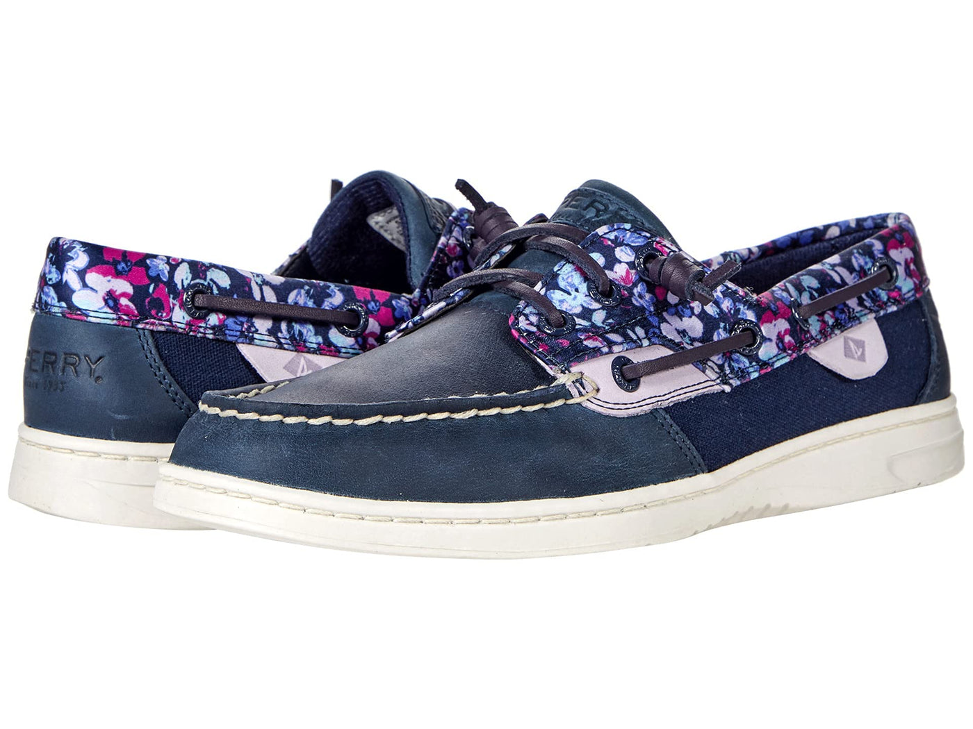 Sperry Rosefish Plaid Navy 9 M (B)