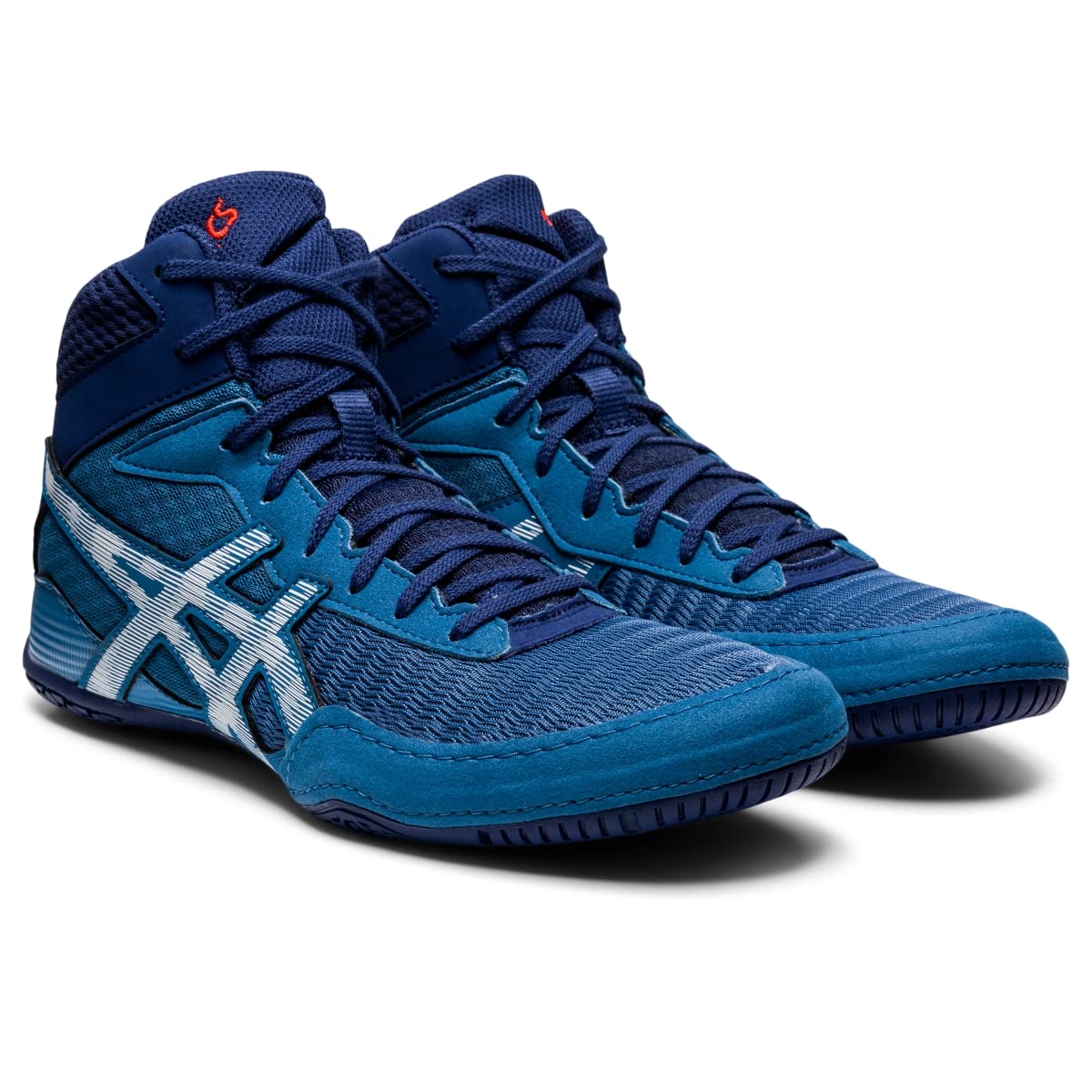 ASICS Men's MATCONTROL 2 Wrestling Shoes, 15, Azure/DEEP Ocean