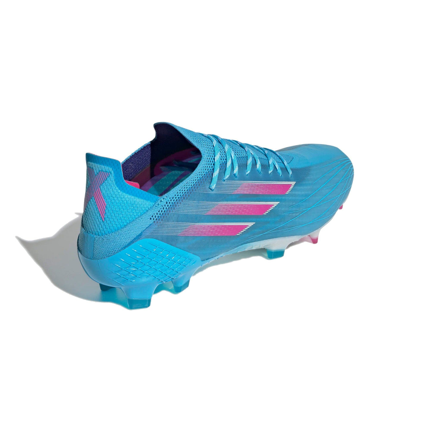 adidas Men's X SPEEDFLOW.1 FG,7.5, Sky Rush/Team Shock Pink/FTWR White