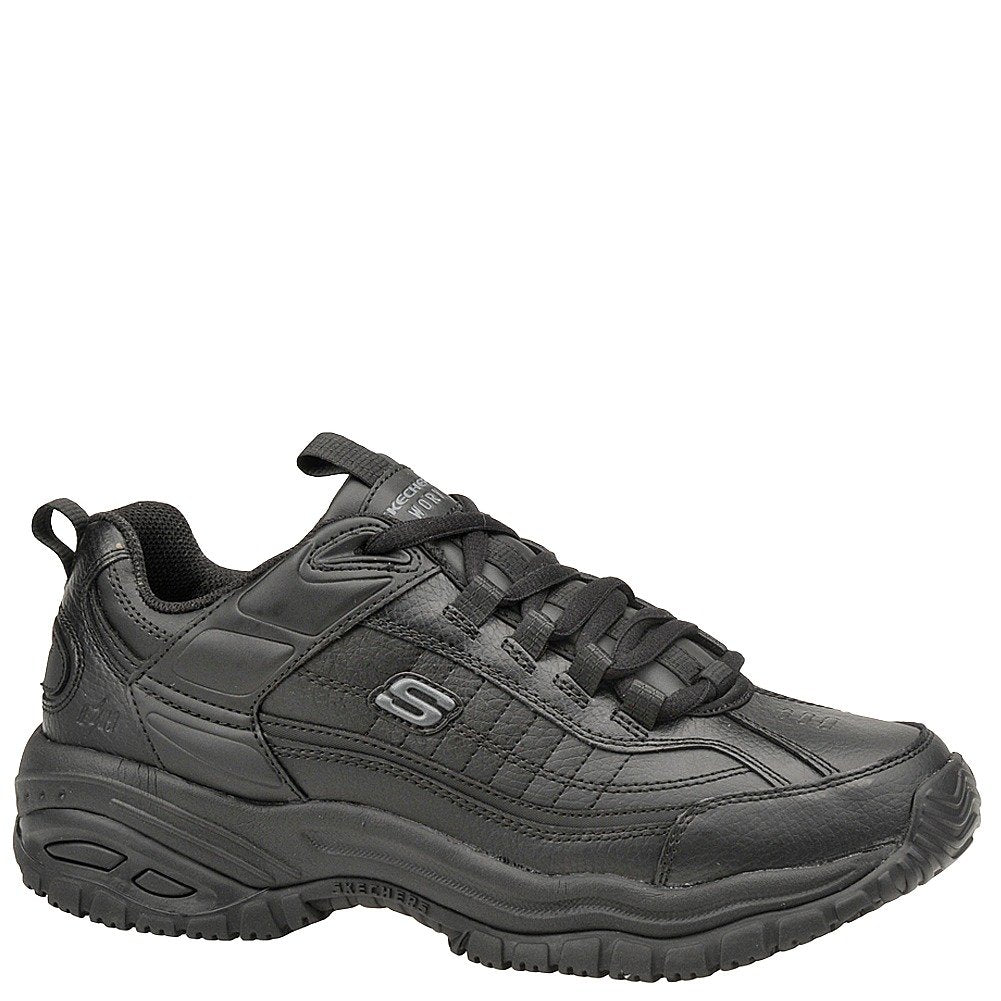 Skechers Men's Soft Stride - Galley Black Smooth Lthr/Midsole 10.5 EW