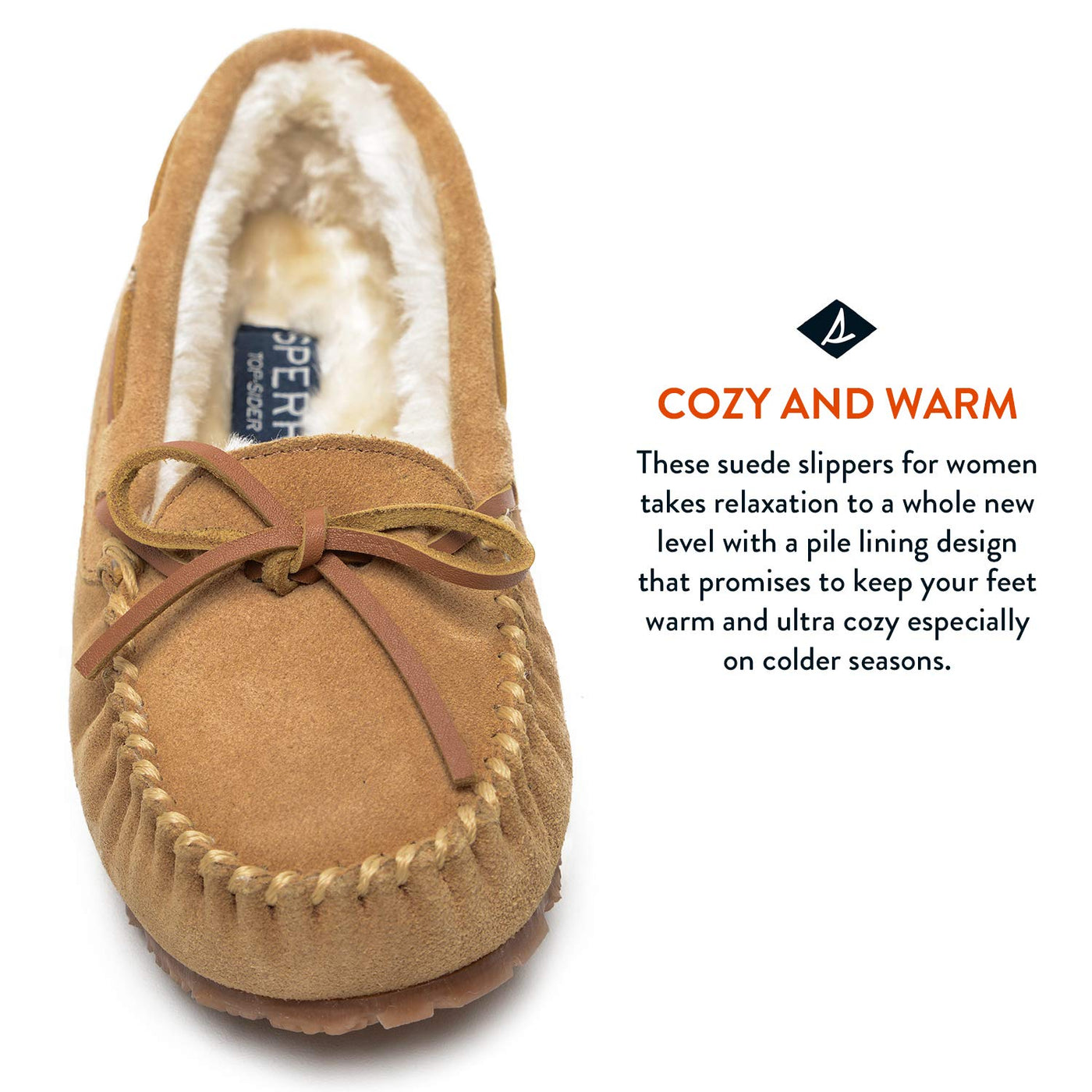 Sperry Women's Trapper Slippers, Cinnamon, 7 M US