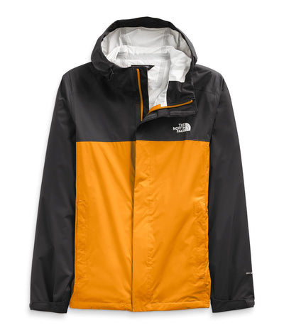 THE NORTH FACE Men’s Venture 2 Waterproof Hooded Rain Jacket (Standard and Big & Tall Size), Citrine Yellow/TNF Black, Large