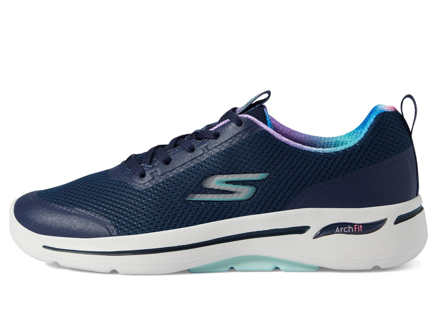 Skechers Go Walk Arch Fit - Fun Voyage Navy/Turquoise 9.5 B (M)