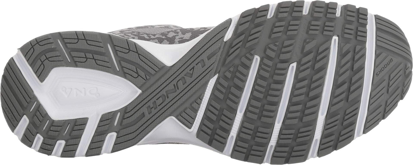 Brooks Women's Launch 5 Grey/Microchip/White , 9