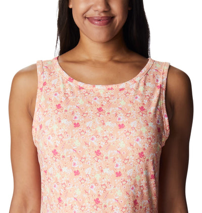 Columbia Women's Chill River Printed Dress Peach/Mini Hibiscus XX-Large