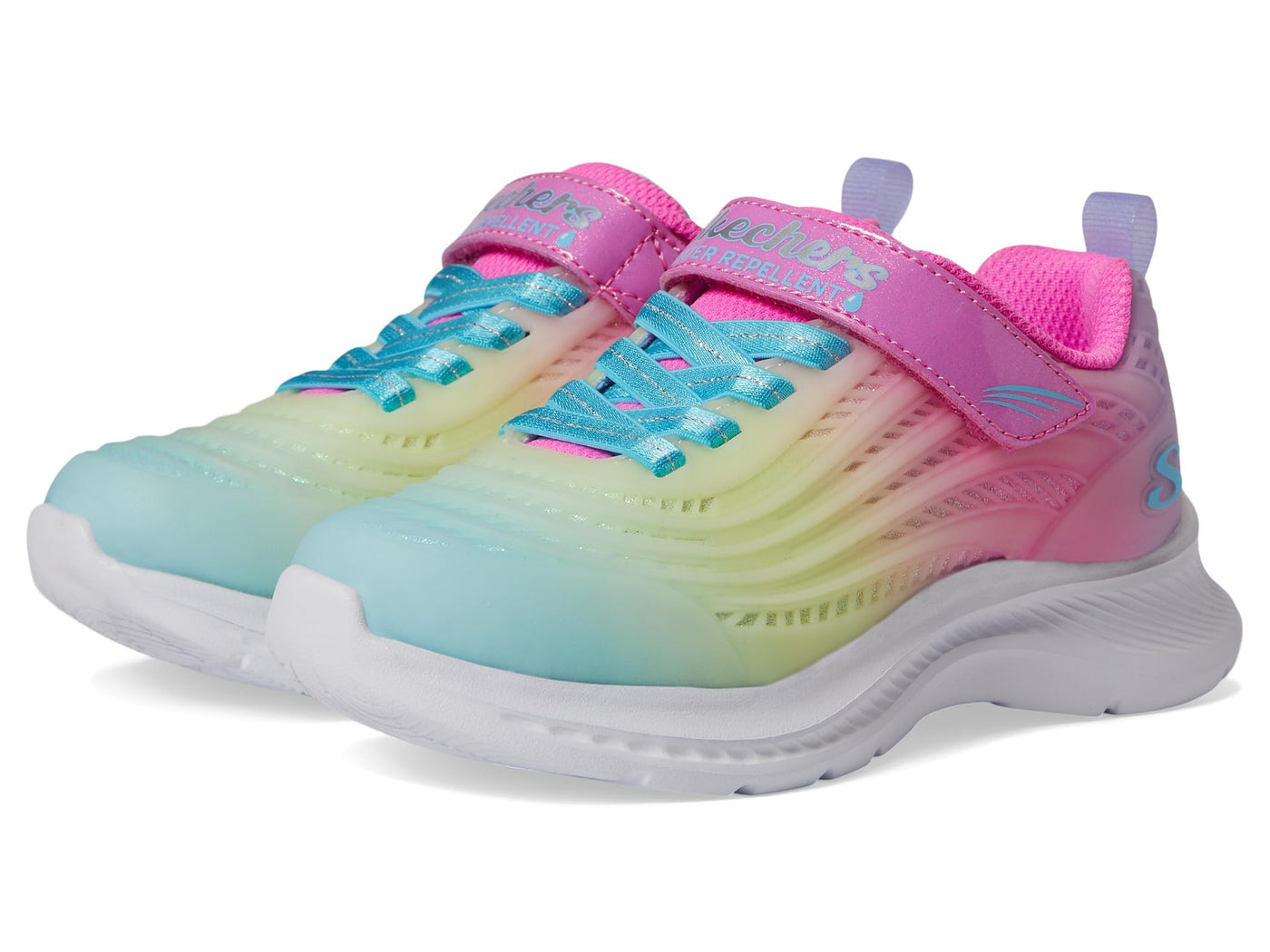 Skechers Girls' Jumpsters 2.0 Blurred Dream 12.5 Little Kid Pink/Multi