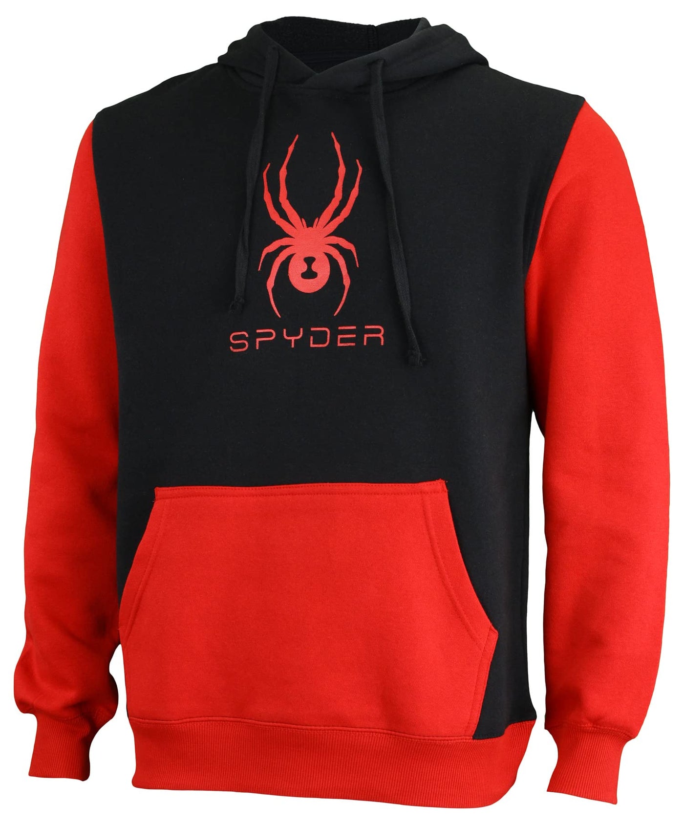 Spyder Men's Logo Pullover Hoodie, Color Options Large Racing Red/Black