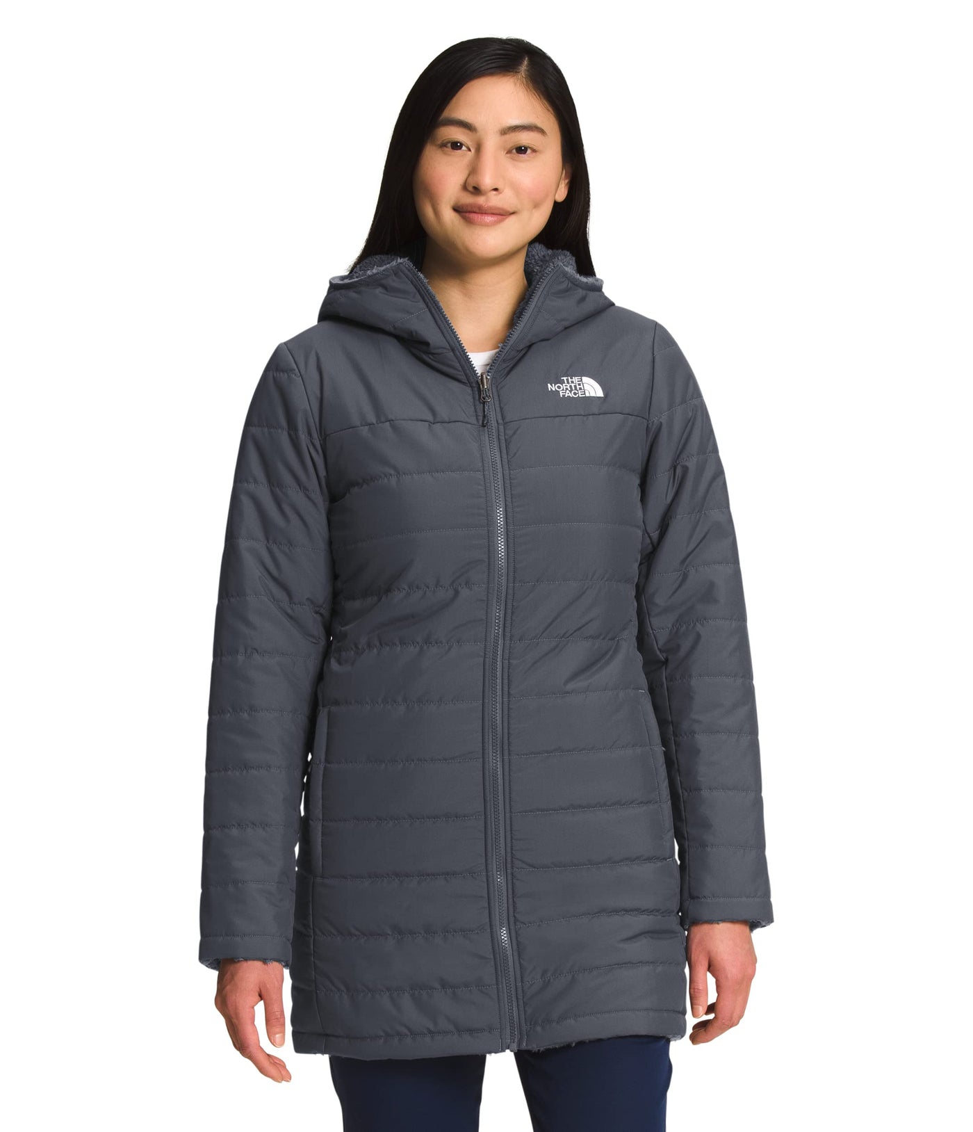 THE NORTH FACE Women's Mossbud Insulated Reversible Parka, Vanadis Grey, 3X-Large