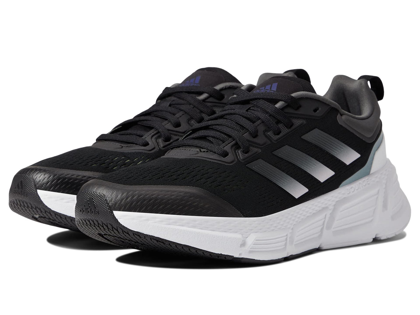 adidas Questar Black/Grey/Pulse Lime 8.5 D (M)